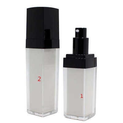 15ml 30ml 50ml Acrylic Square Plastic Packaging Lotion Bottle 