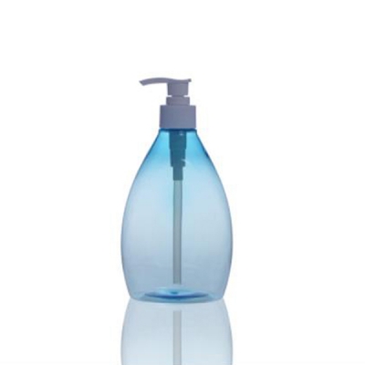 500ml BlueTransparent Shampoo Bottle With Lotion Pump