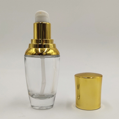 30ml  Transparent Glass Skin care Lotion Bottle