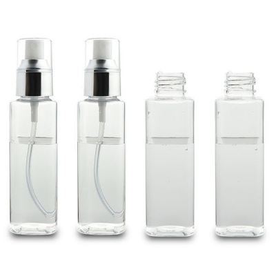 100ml Clear Cylinder Plastic Perfume Spray Bottle