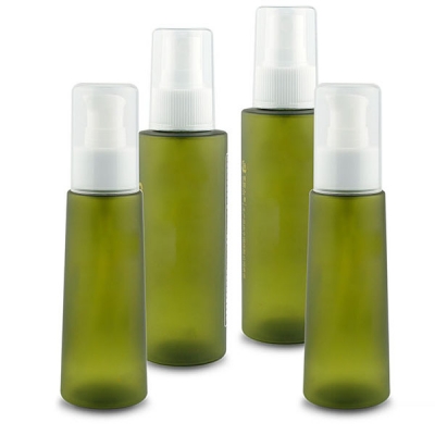 120ml Frosted Green Plastic Perfume Spray Bottle
