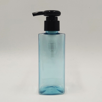 100ml Blue Clear Shampoo Bottle With Lotion Pump