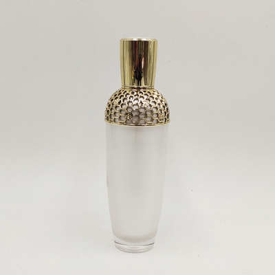 100ml White Cosmetics Packaging Luxury  Lotion Bottle 