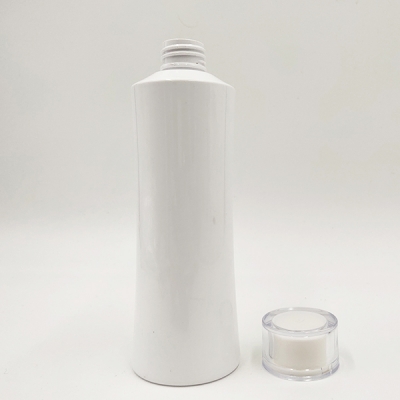 300ml  Plastic Shampoo Bottle White Color PET Bottle 