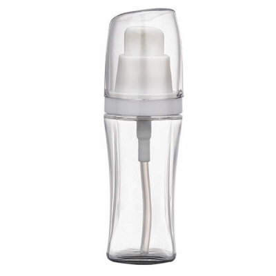 40ml Transparent PET Plastic Cosmetic Bottle With Spray Pump