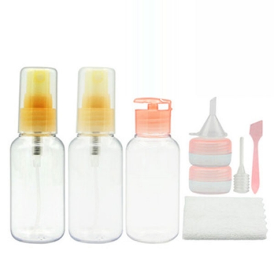 5g-200ml PET Plastic Cosmetic Travel Set Bottle