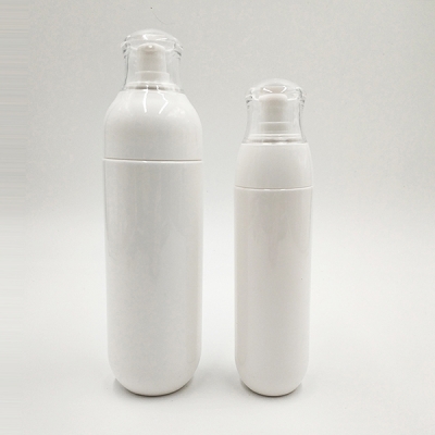 botella cosmética plástica blanca de la loción de las botellas de 100ml 200ml