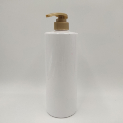 1000ml White Plastic Shampoo Bottle with Emulsion Pump
