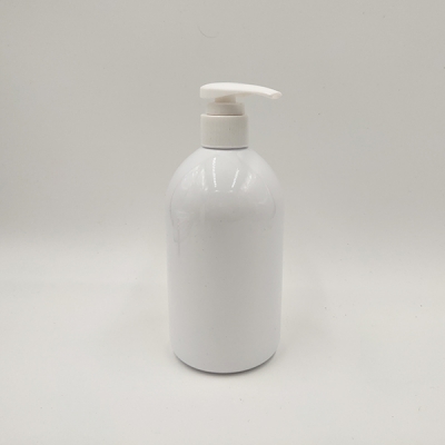500ml Pet Plastic White Shampoo Lotion Pump Bottle