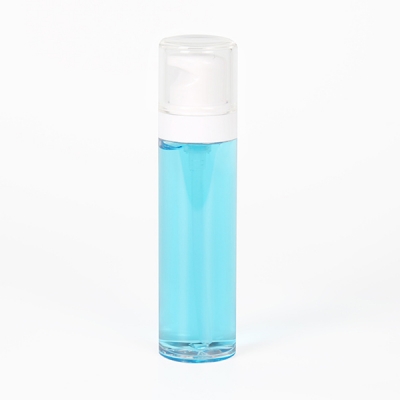 200ml Blue Transparent Lotion Pump Plastic Bottle
