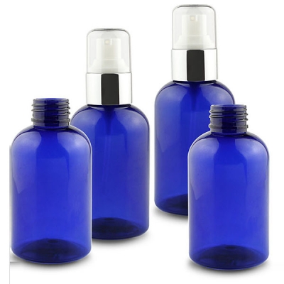 120ml Blue Plastic Perfume Spray Cosmetic Bottle