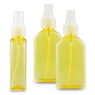 120ml Yellow Translucent Plastic Perfume Spray Bottle