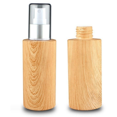 Flat Shoulder 150ml Cosmetic Bamboo Plastic Spray Bottle