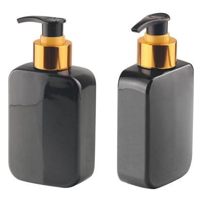 150ml Black Plastic Shower Gel Bottle With Lotion Pump
