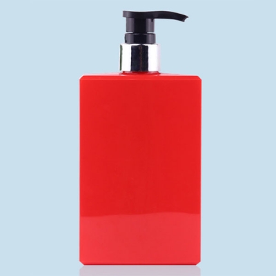 Red 450ml PETG Hair Shampoo Bottle Shower Gel Bottle
