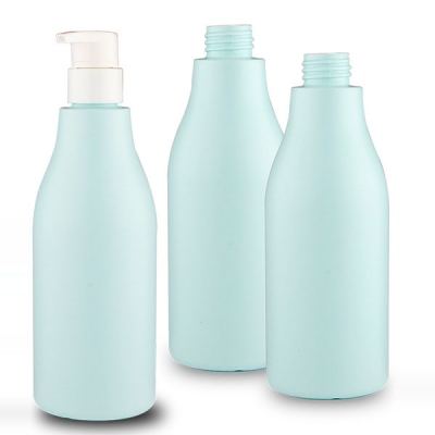 500ML Blue HDPE Shampoo Bottle With Lotion Pump