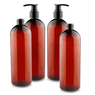 500ML Round Shampoo Bottle Cosmetic PET Bottle 