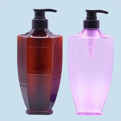 500ml Plastic Pet Hair Shampoo Packaging Pump Bottles