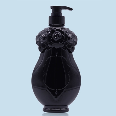 500ml Black Pet Bottle with Lotion Pump