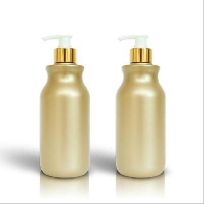 500ml Gold Plastic Lotion Bottle for Shampoo