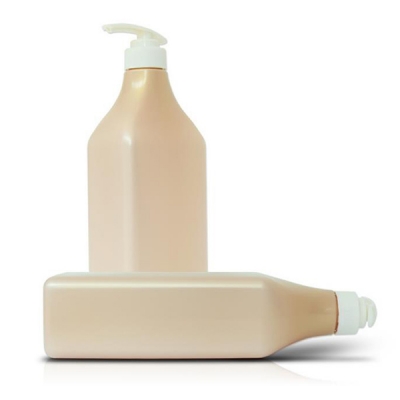1L Pet Plastic Flesh color Shampoo Lotion Pump Bottle