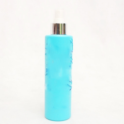 300ml Custom Blue Pet Shampoo Oval Lotion Bottle