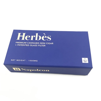 Custom Makeup Blue Cosmetic Packaging Paper Box