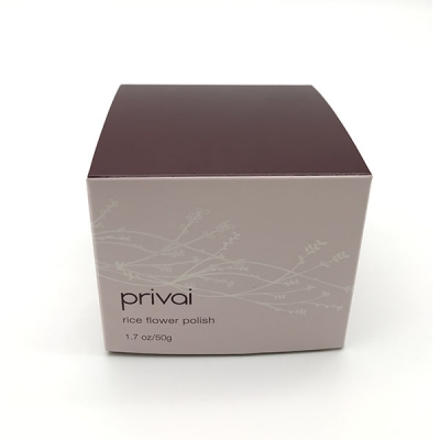 Impresión de caja de cartón plegable de embalaje de cosméticos de punto personalizado