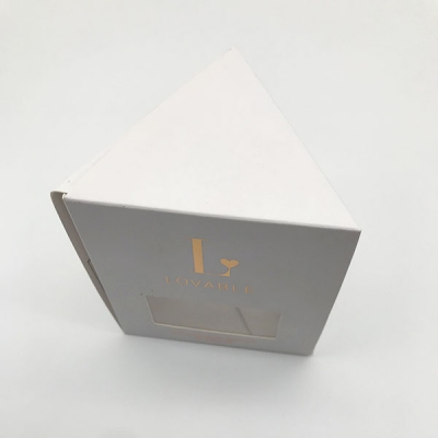 Caja de papel de regalo personalizada de visón de etiqueta privada personalizada