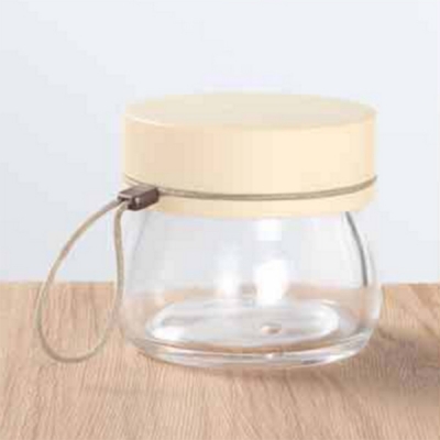 100g Transparent Round Glass Cream Cosmetic Jar 