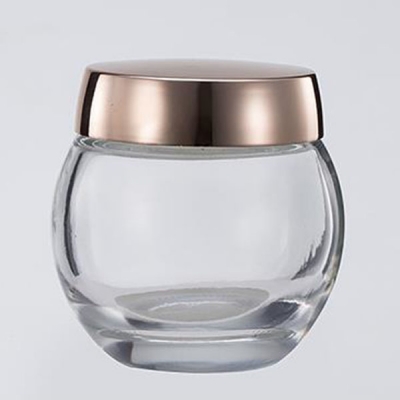 120g Ball Shape Glass Cosmetic Cream Jar