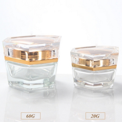 20g 60g Metalized Gold Acrylic Plastic Jar