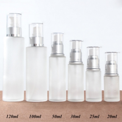 20ml -120ml Frosted Cylinder Perfume Glass Bottle