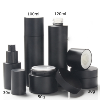  30g 50g 30ml 100ml 120ml Round Cosmetic Packaging Glass Bottle