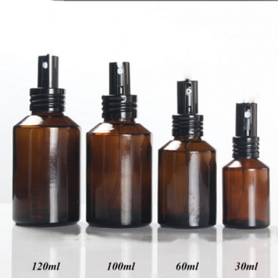 30ml 60ml 100ml 120ml Amber Color Glass Essential Oil Spray Bottle