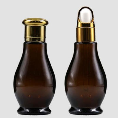50ml Amber Glass Bottles with Glass Pipette