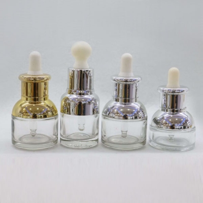 15-50ml Cosmetic Clear Plastic  Dropper Essential Oil Bottles